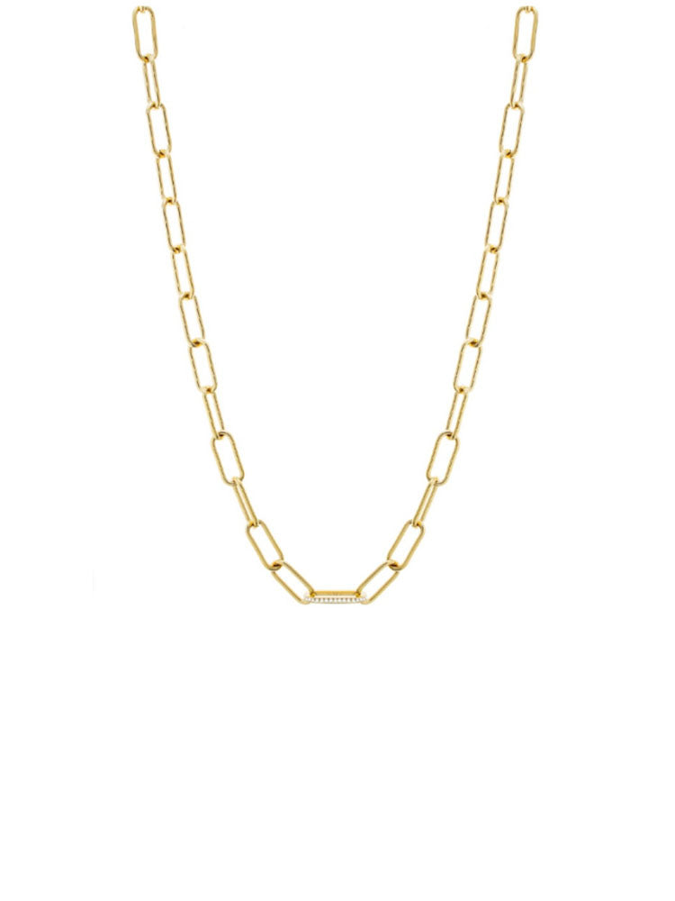 COLLANA DONNA IN ACCIAIO DORATO A CATENA PICCOLA LIU JO