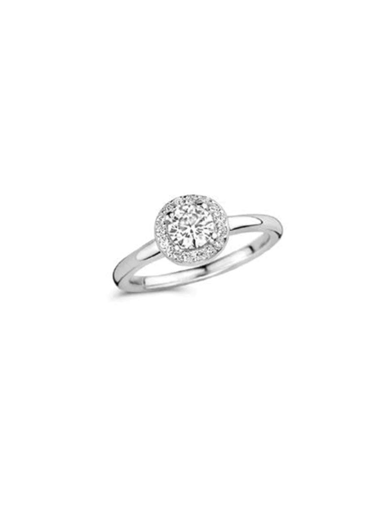 ANELLO DONNA SOLITARIO CON CRISTALLI CENTRALI ROTONDI MIS 10 LIU JO