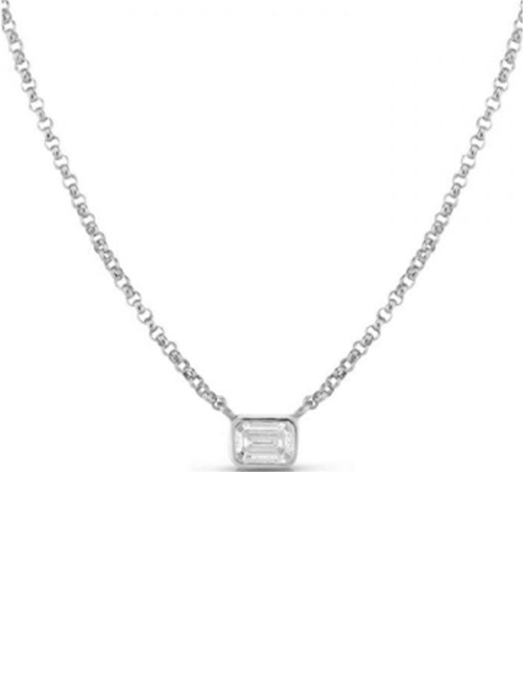 COLLANA DONNA IN ACCIAIO CON PUNTO LUCE RETTANGOLARE CENTRALE LIU JO