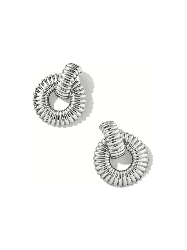ORECCHINI DONNA A LOBO ESSENTIAL ACCIAIO COLOR ARGENTO LIU JO