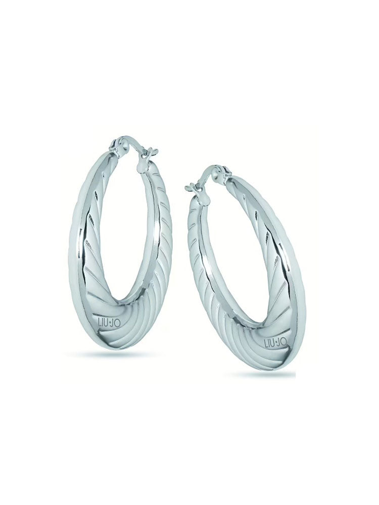 ORECCHINI DONNA ESSENTIAL IN ACCIAIO COLOR ARGENTO LIU JO