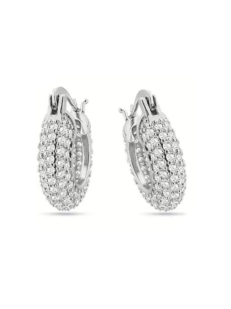 ORECCHINI DONNA ESSENTIAL ACCIAIO COLOR ARGENTO E CRISTALLI LIU JO