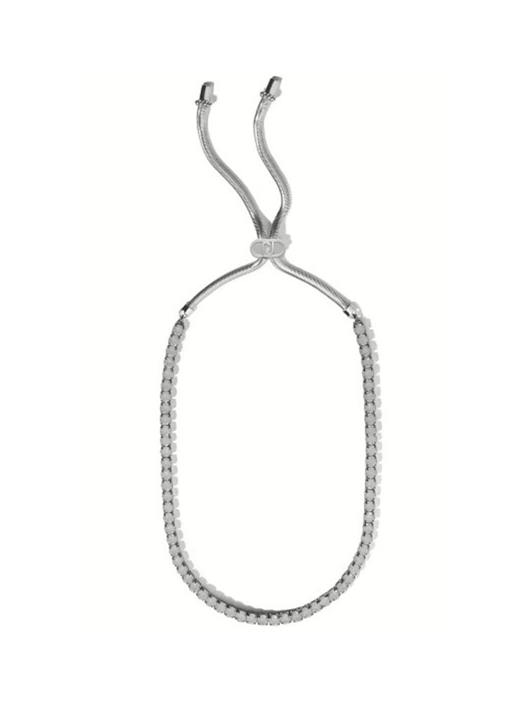 COLLANA DONNA FASHION ACCIAIO COLOR ARGENTO E CRISTALLI LIU JO
