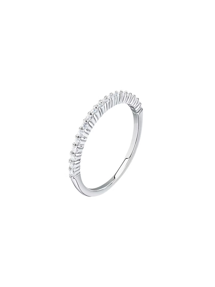ANELLO DONNA IN ARGENTO CON ZIRCONI BIANCHI MODELLO VERETTA MIS 18 LA PETITE STORY