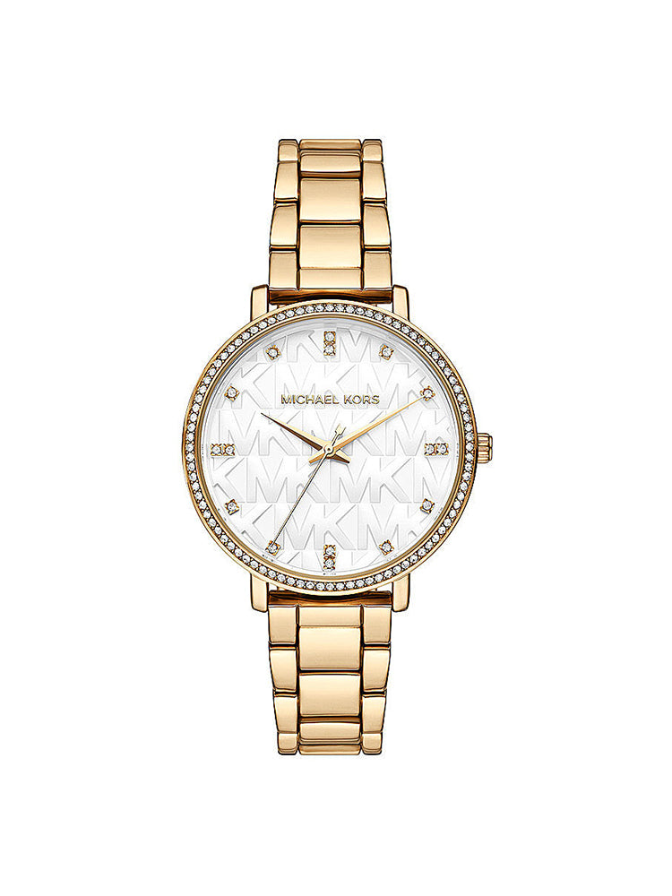 OROLOGIO DONNA SOLO TEMPO PYPER IN ACCIAIO COLOR ORO MICHAEL KORS