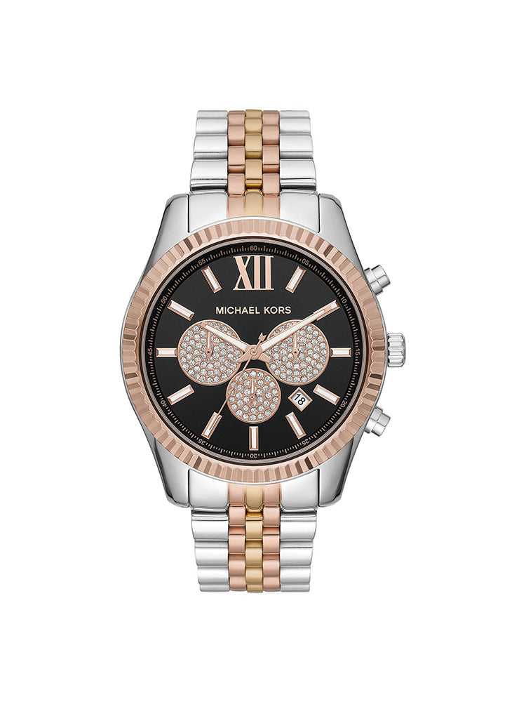 OROLOGIO UOMO CRONOGRAFO LEXINGTON TRICOLORE MICHAEL KORS