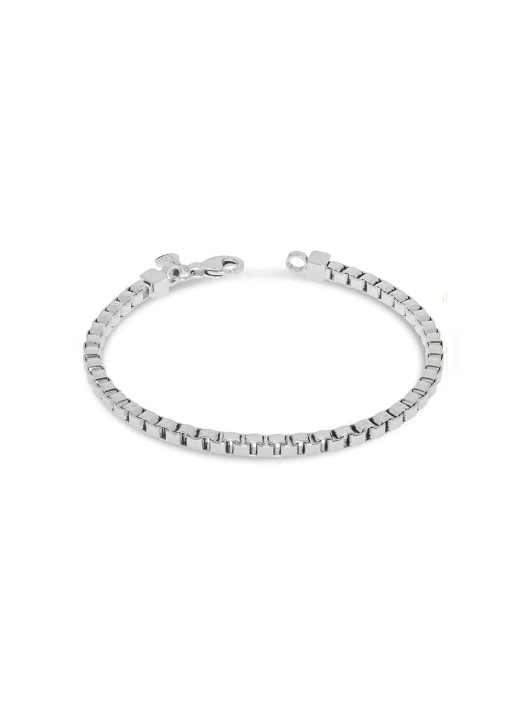 BRACCIALE UOMO IN ACCIAIO A CATENA COLOR ARGENTO COLLEZIONE MAN  LIU JO