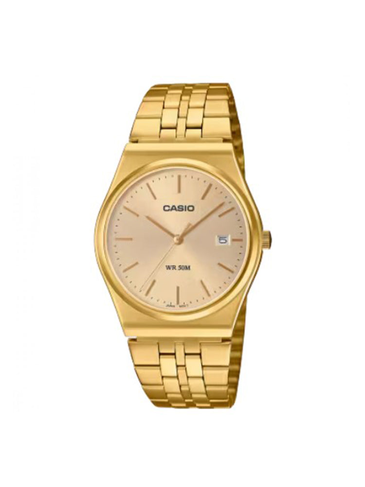 OROLOGIO UOMO SOLO TEMPO IN ACCIAIO DORATO CASIO