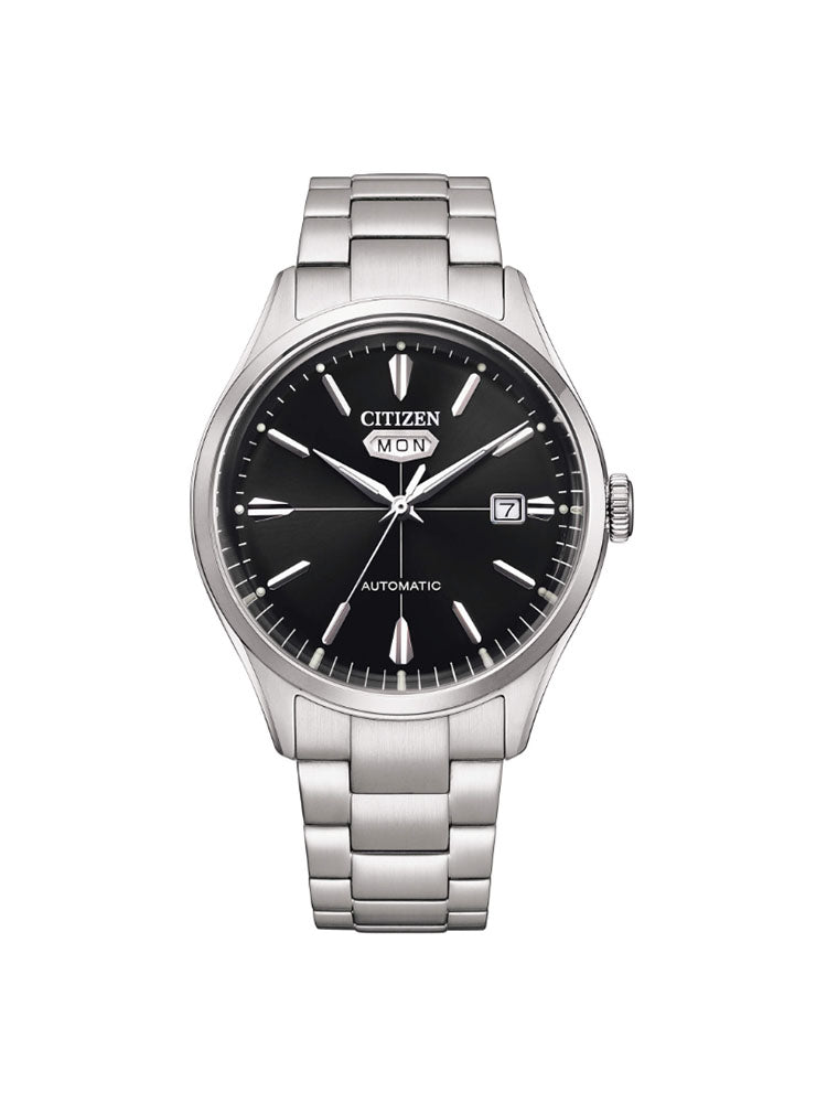 OROLOGIO UOMO AUTOMATICO C7 IN ACCIAIO E QUADRANTE NERO CITIZEN