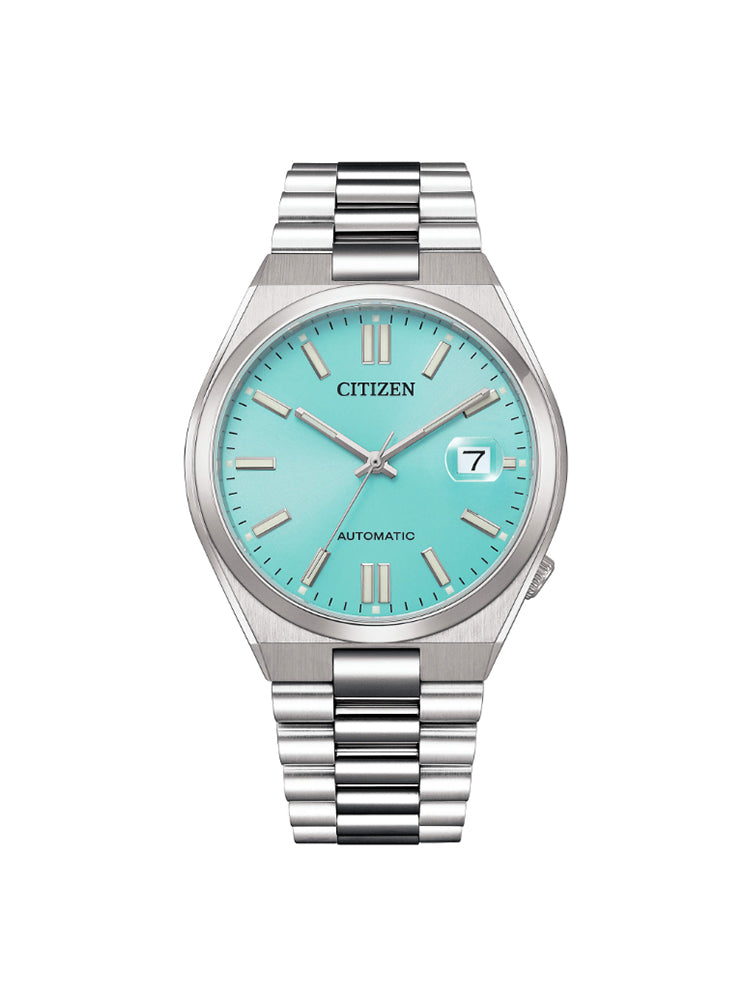 OROLOGIO UOMO TSUYOSA AUTOMATICO IN ACCIAIO CON QUADRANTE TURCHESE CITIZEN