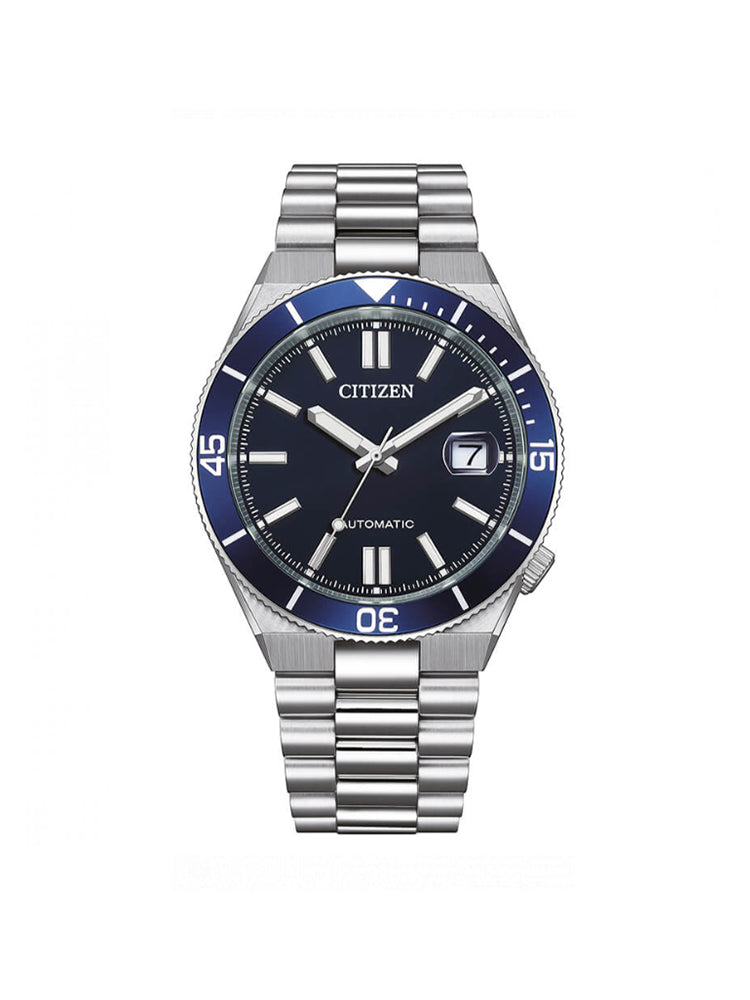 OROLOGIO UOMO TSUYOSA SHORE AUTOMATICO IN ACCIAIO CON QUADRANTE BLU CITIZEN