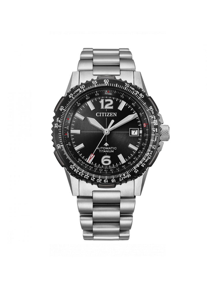 OROLOGIO UOMO NAVIHAWK AUTOMATICO CON QUADRANTE NERO CITIZEN