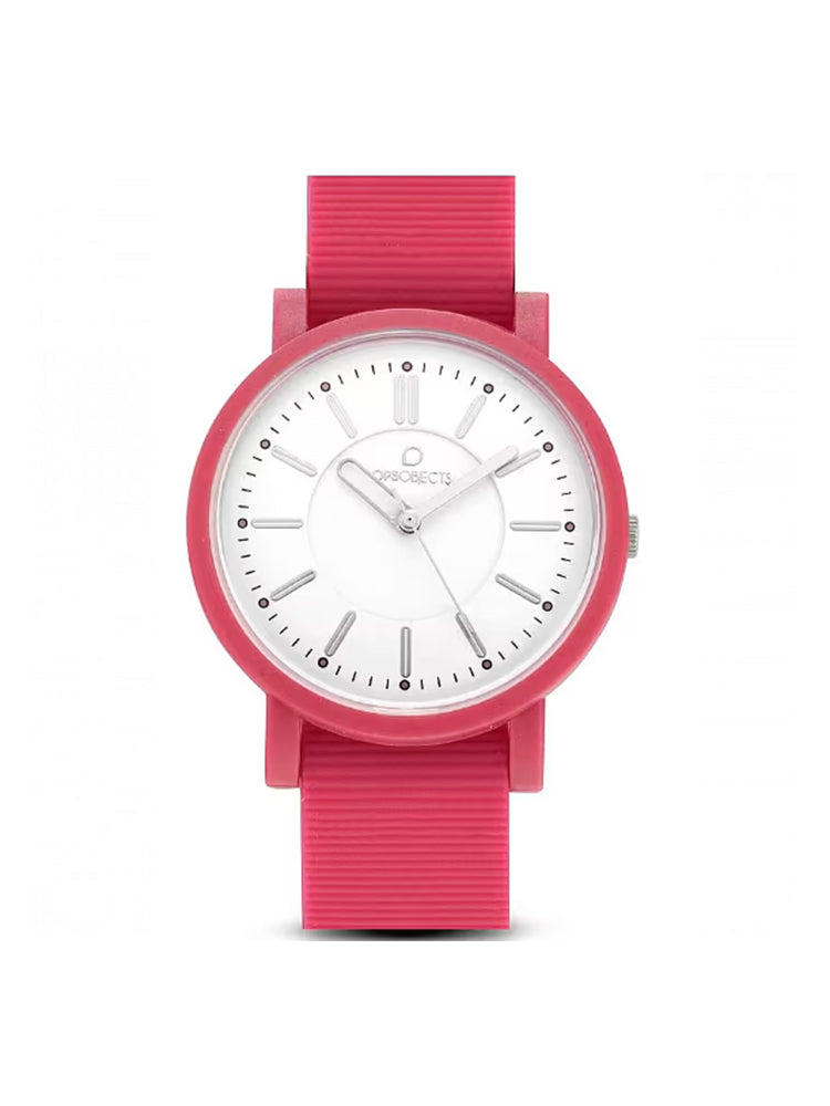 OROLOGIO DONNA IN SILICONE SOLO TEMPO FUCSIA OPS
