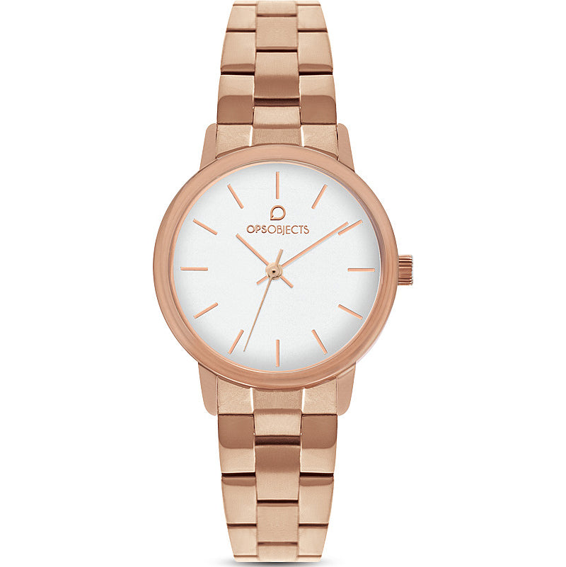 OROLOGIO DONNA SOLO TEMPO IN ACCIAIO ORO ROSA OPS