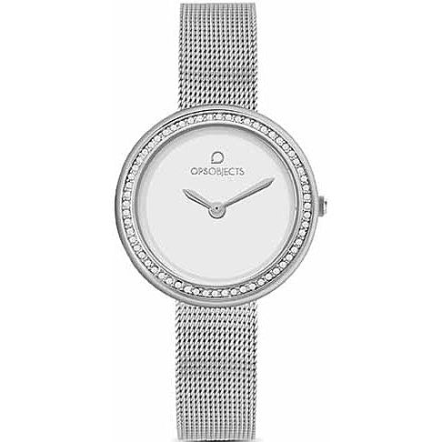 OROLOGIO DONNA SOLO TEMPO OBJECTS CUTE SILVER OPS