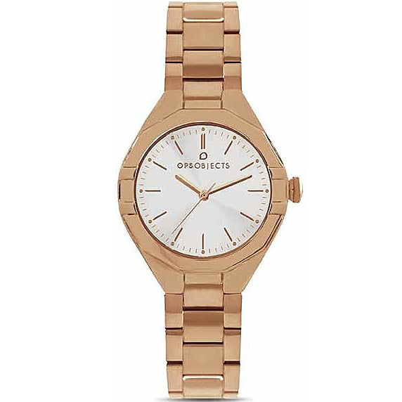 OROLOGIO DONNA SOLO TEMPO IN ACCIAIO ORO ROSA OPS