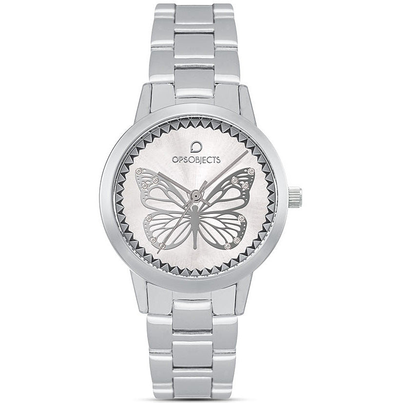 OROLOGIO DONNA SOLO TEMPO OBJECTS NATURAL HERA SILVER OPS