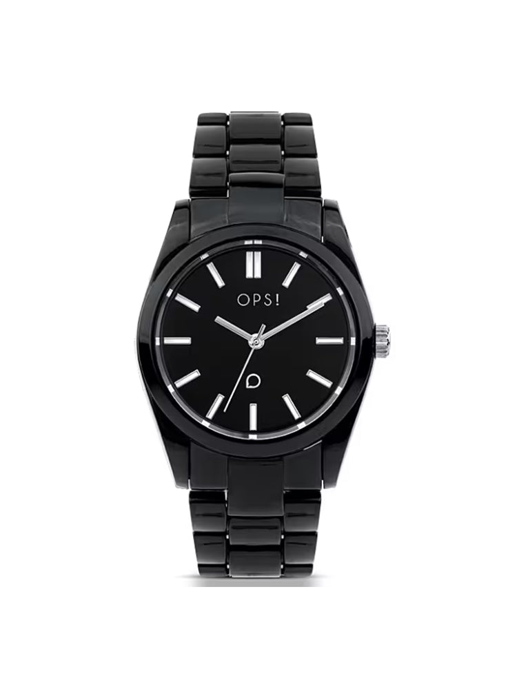 OROLOGIO DONNA WATCH VIVID IN PLASTICA NERA OPS