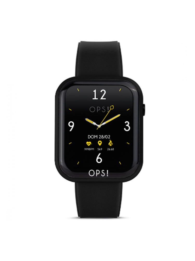 OROLOGIO UNISEX SMARTWATCH CALL IN SILICONE NERO OPS