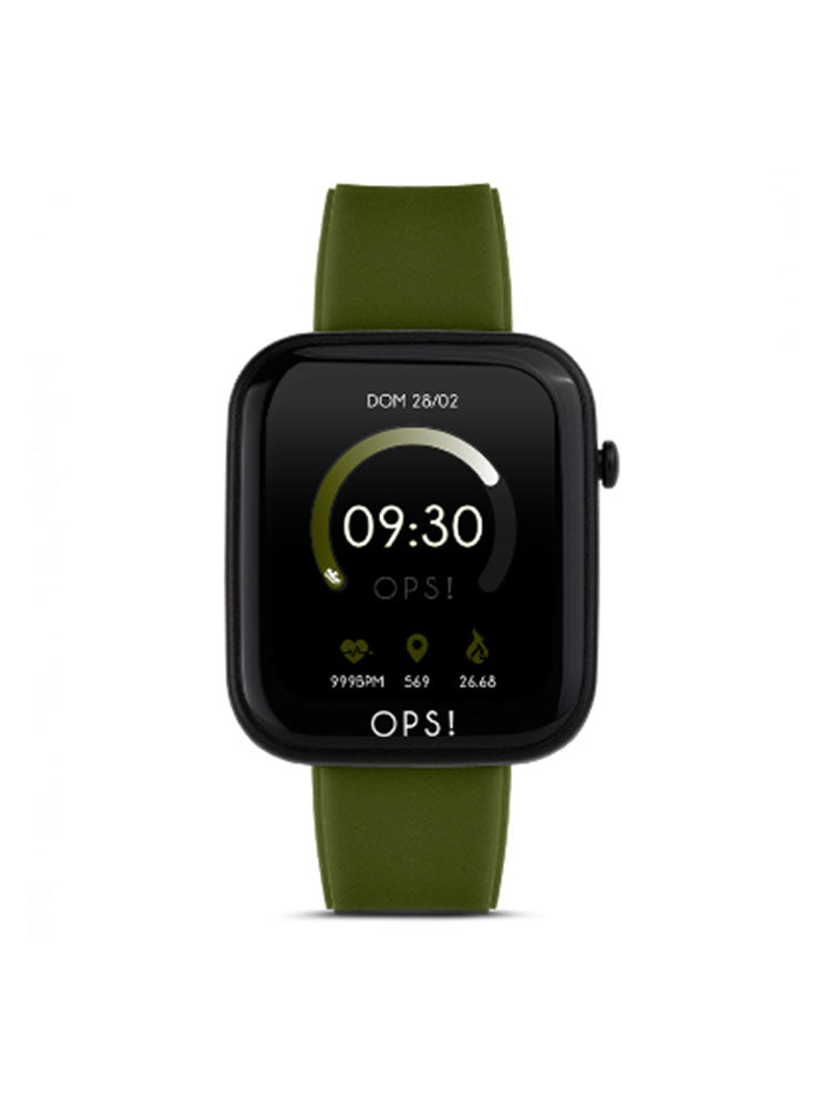 OROLOGIO UNISEX SMARTWATCH IN SILICONE VERDE OPS
