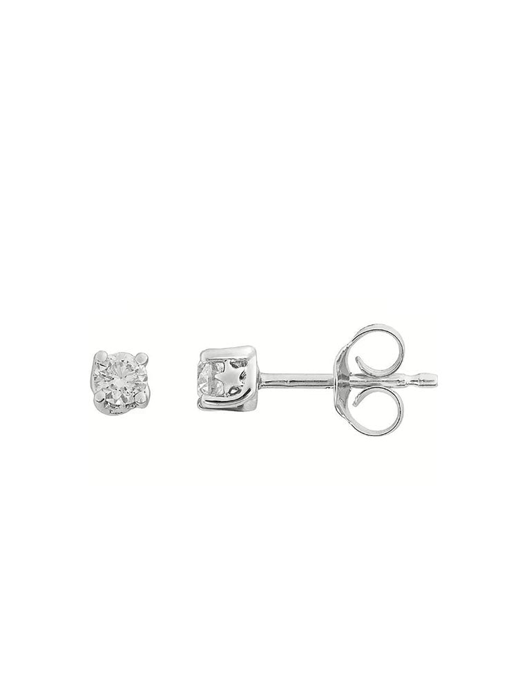 ORECCHINI DONNA PUNTO LUCE IN ORO E DIAMANTI 0,20 CT COMETE GIOIELLI