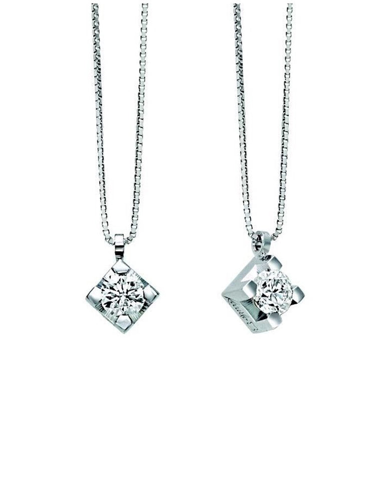 COLLANA DONNA MARIA TERESA PUNTO LUCE 0,10 CT RECARLO