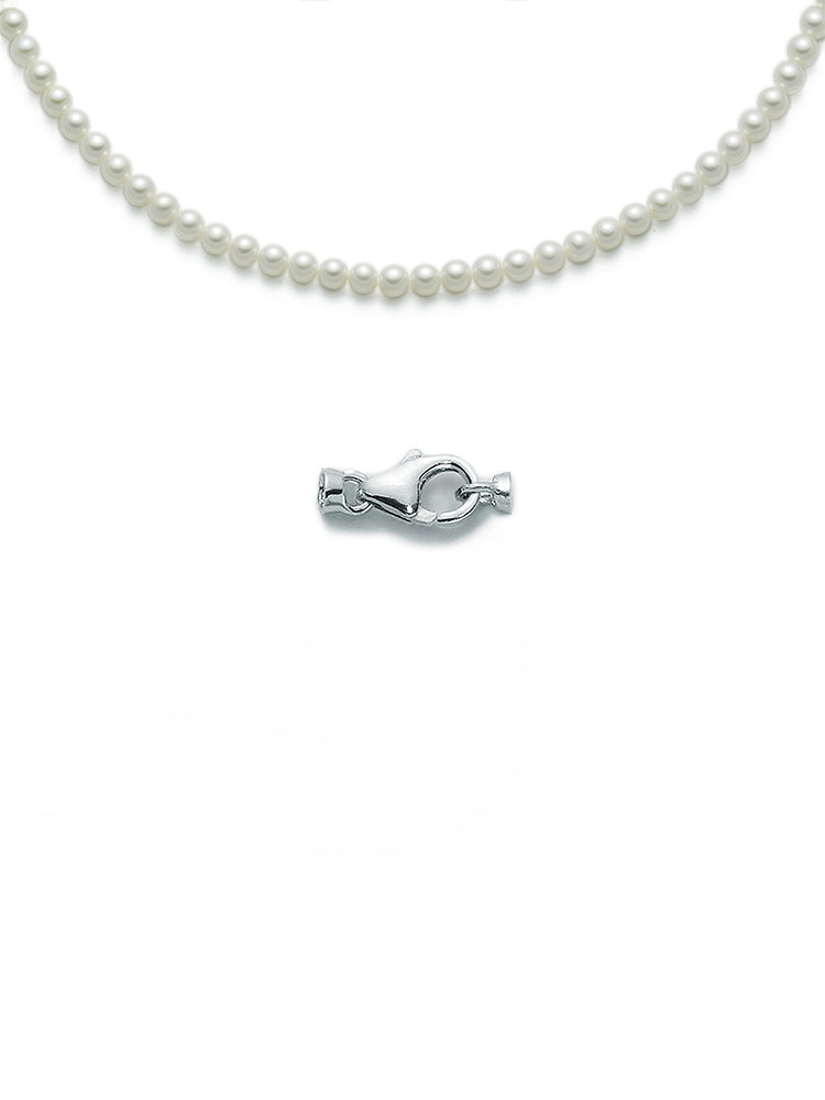 COLLANA DONNA DI PERLE E ORO BIANCO MIS 6,5-7 MILUNA