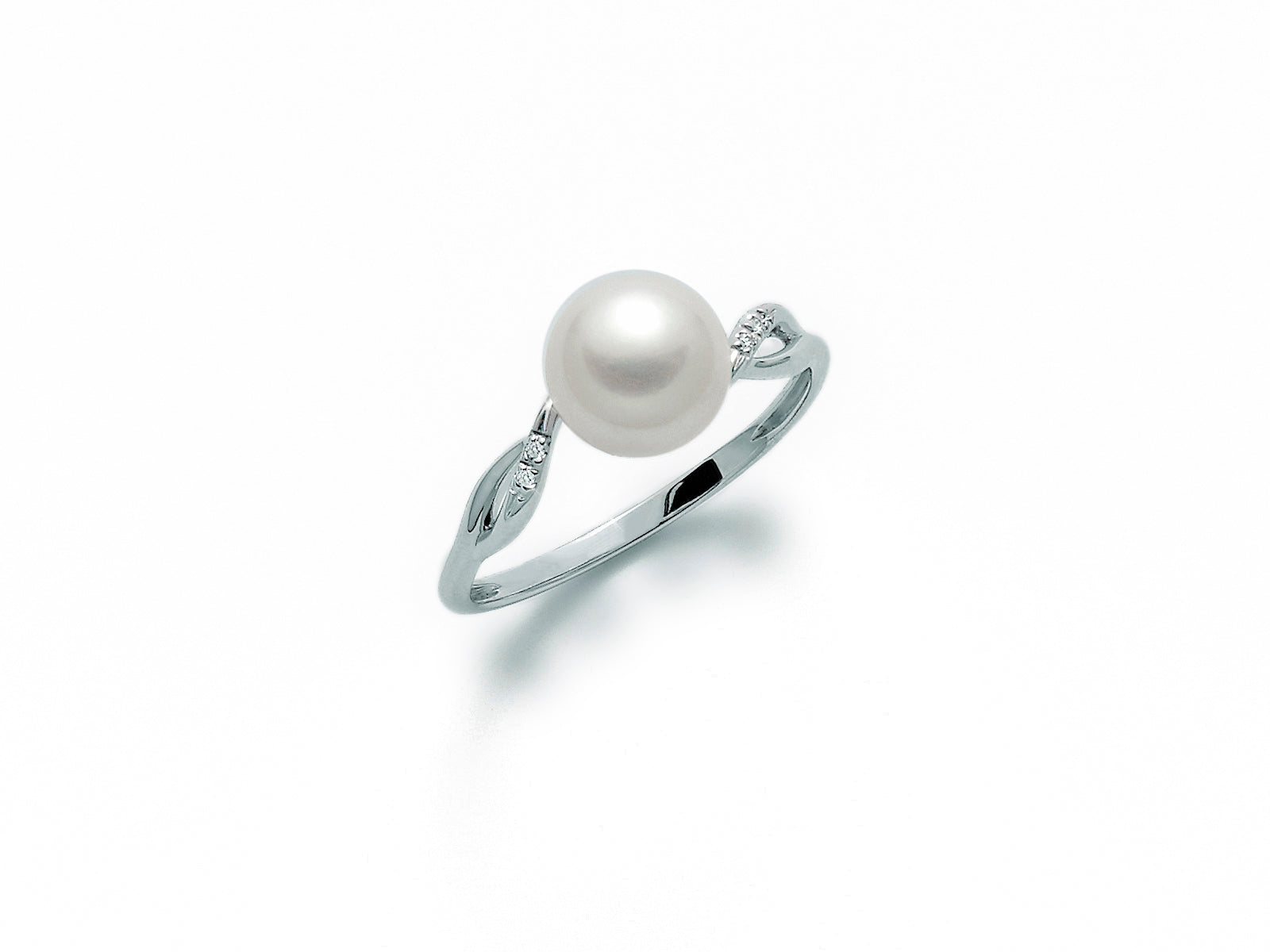 MILUNA ANELLO IN ORO CON PERLA E DIAMANTI