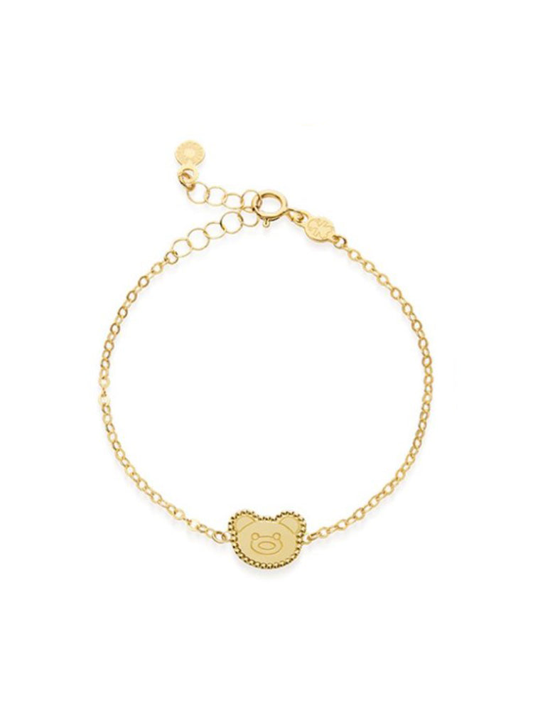 BRACCIALE BIMBO/A IN ORO GIALLO CON ORSETTO LE BEBE'