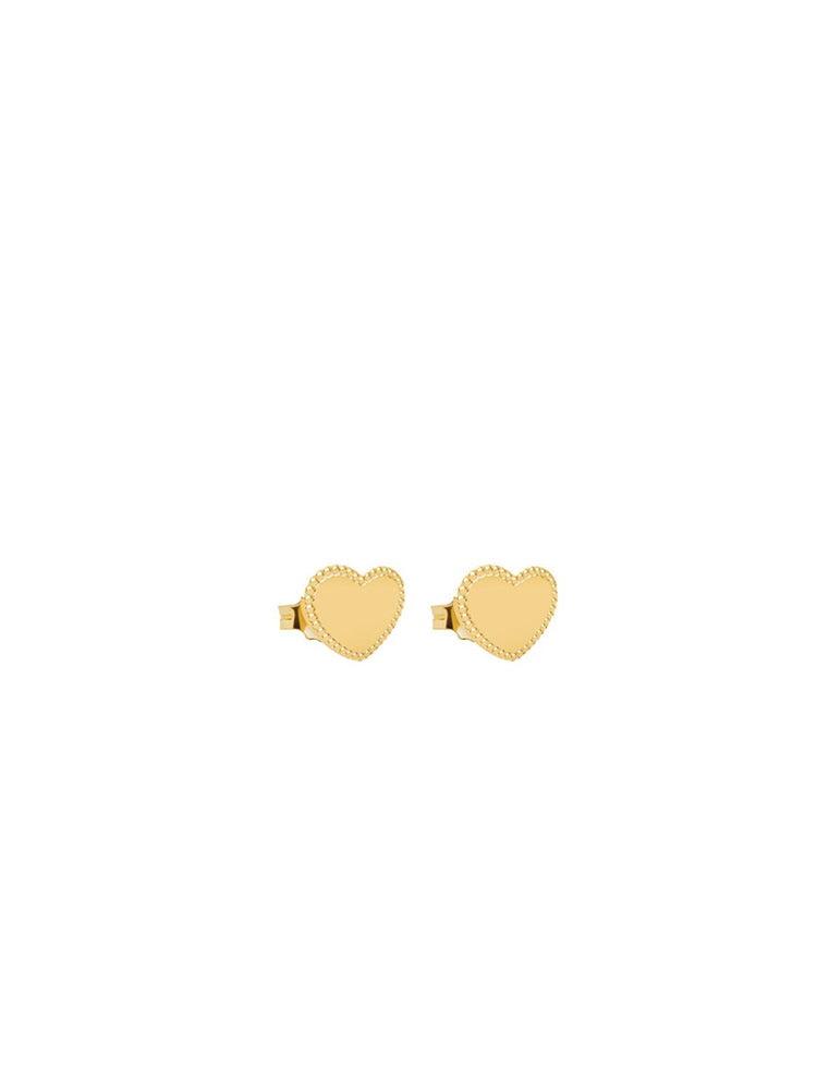 ORECCHINI BIMBA A CUORE IN ORO GIALLO LE BEBE'