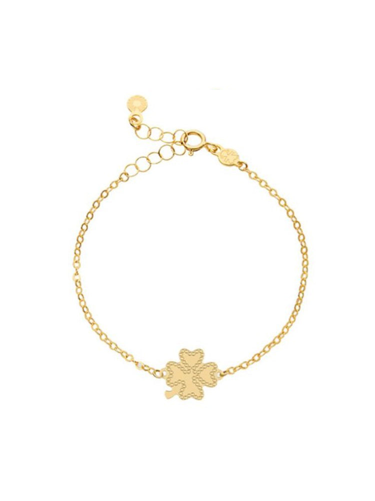 BRACCIALE BIMBO IN ORO GIALLO CON QUADRIFOGLIO LE BEBE'