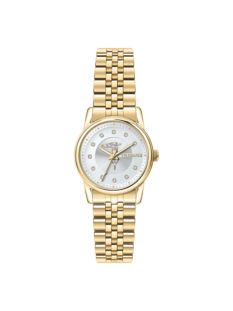 OROLOGIO DONNA SOLO TEMPO T- JOY IN ACCIAIO DORATO TRUSSARDI