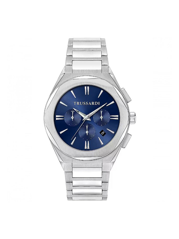 OROLOGIO UOMO BIG WRIST IN ACCIAIO MULTIFUNZIONE TRUSSARDI
