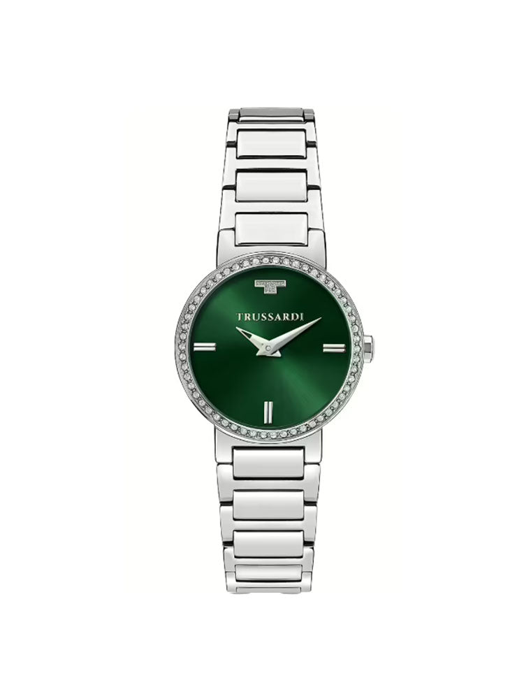 OROLOGIO DONNA T-BRIDGE SOLO TEMPO CON QUADRANTE VERDE TRUSSARDI