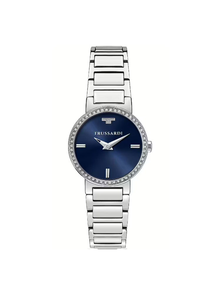 OROLOGIO DONNA T-BRIDGE SOLO TEMPO CON QUADRANTE BLU TRUSSARDI