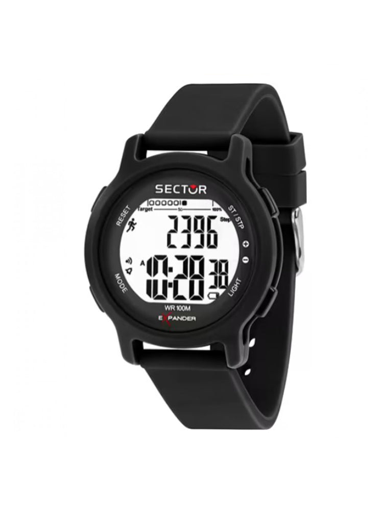 OROLOGIO UOMO EX-27 DIGITALE IN SILICONE NERO SECTOR