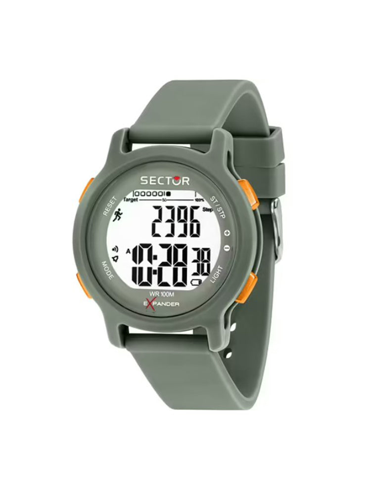 OROLOGIO UOMO DIGITALE IN SILICONE VERDE EX-27 SECTOR