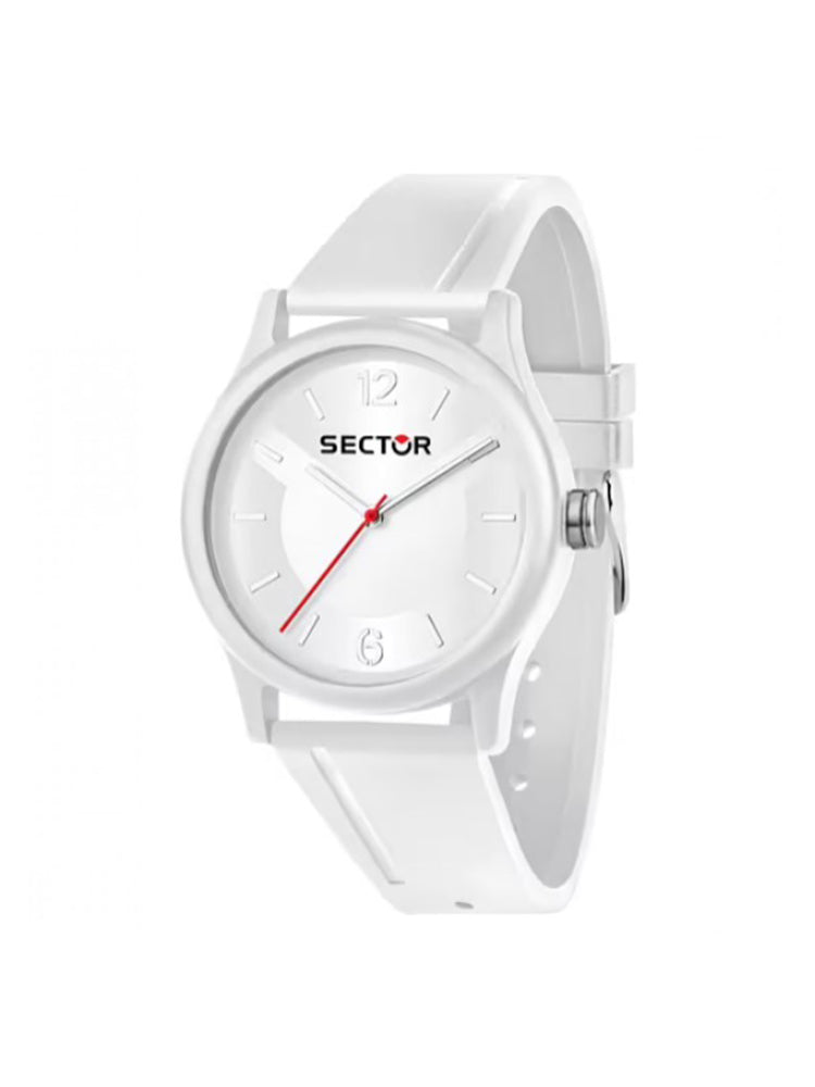OROLOGIO UOMO EX-Q SOLO TEMPO IN SILICONE BIANCO SECTOR