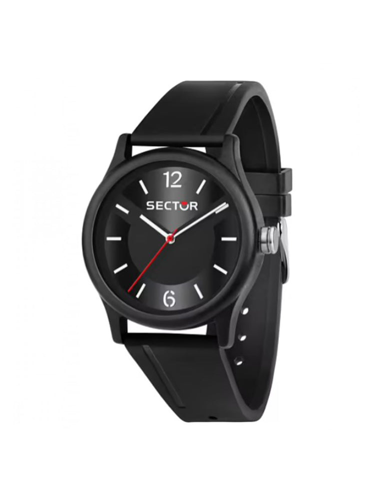 OROLOGIO UOMO EX-Q SOLO TEMPO IN SILICONE NERO SECTOR