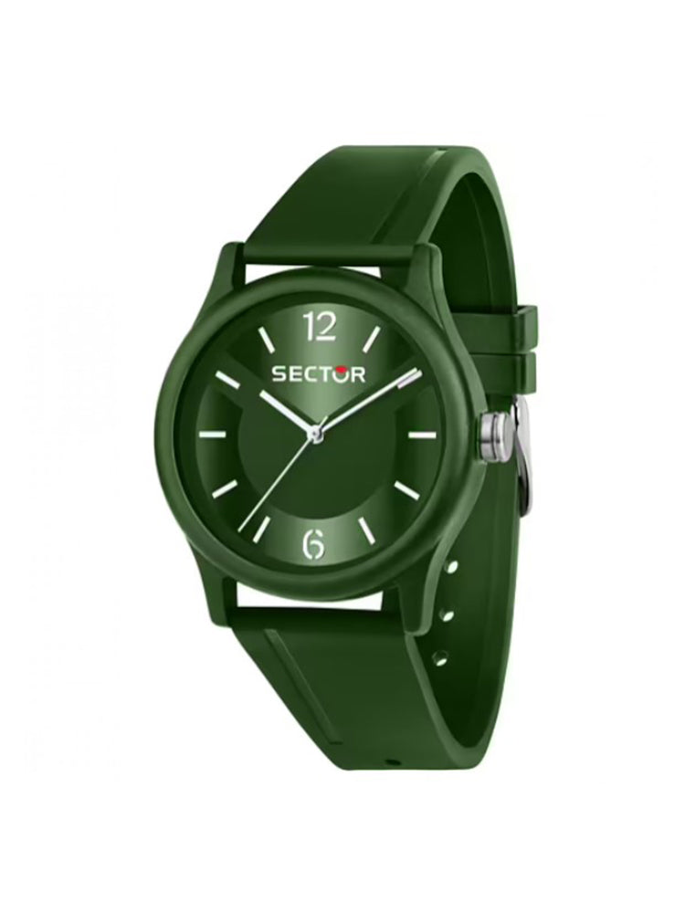 OROLOGIO UOMO EX-Q SOLO TEMPO IN SILICONE VERDE SECTOR