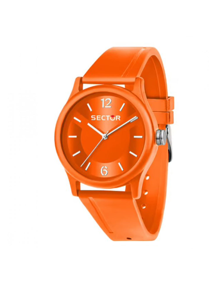 OROLOGIO UOMO EX-Q SOLO TEMPO IN SILICONE ARANCIONE SECTOR