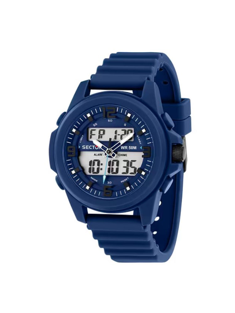 OROLOGIO UOMO DIGITALE IN SILICONE BLU EX-48 SECTOR
