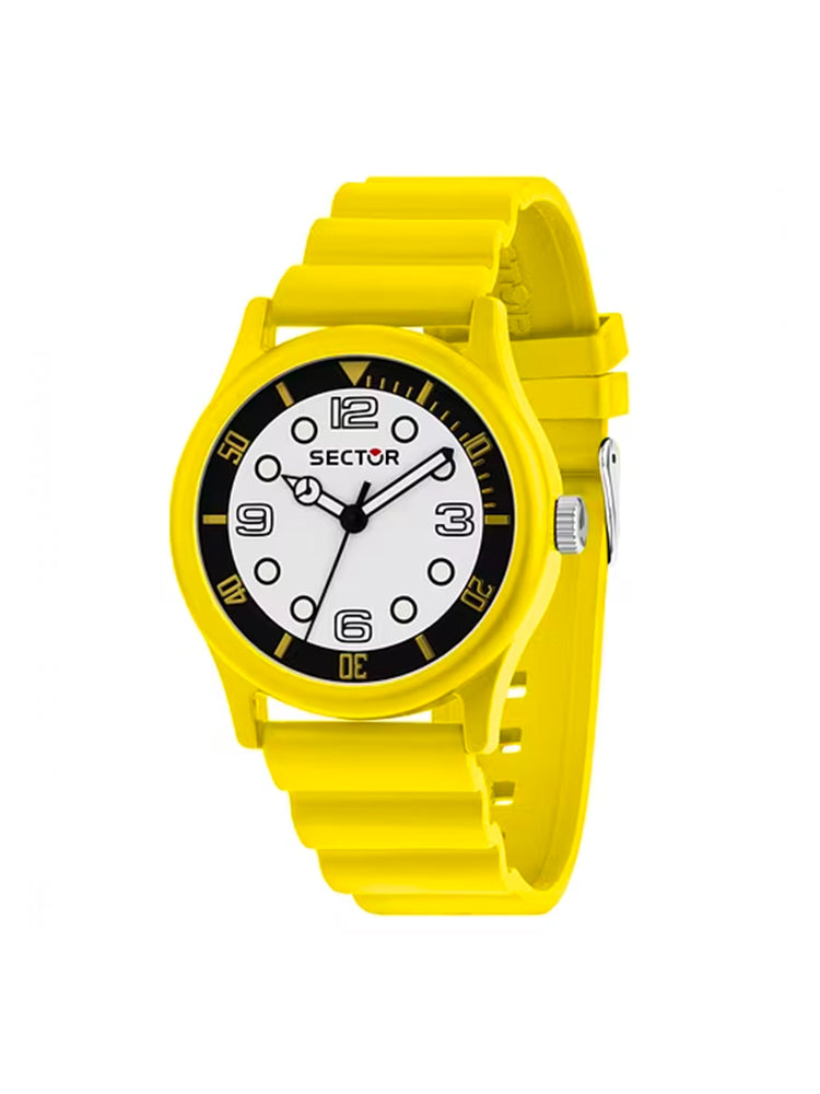 OROLOGIO UOMO SOLO TEMPO H2O IN SILICONE GIALLO SECTOR