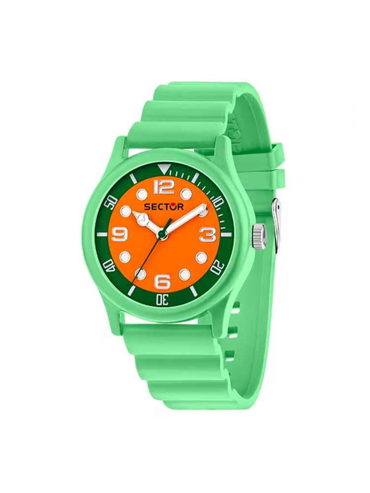 OROLOGIO UOMO SOLO TEMPO H2O IN SILICONE VERDE SECTOR