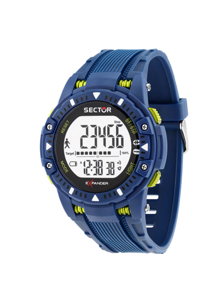 OROLOGIO UOMO DIGITALE EX-54 IN SILICONE BLU SECTOR