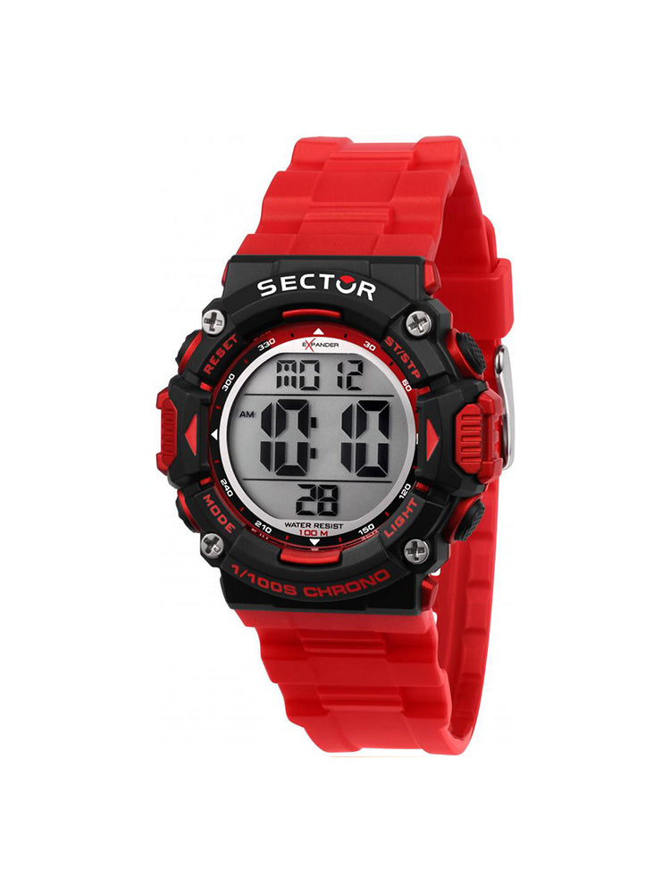 OROLOGIO UOMO DIGITALE EX-32 IN GOMMA ROSSO SECTOR