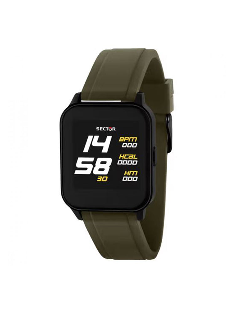 OROLOGIO SMARTWATCH CPN CINTURINO IN SILICONE VERDE S-05  SECTOR
