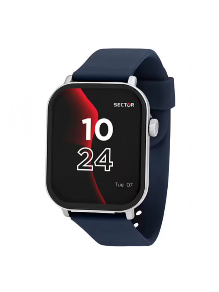 OROLOGIO UOMO SMARTWATCH S-07 IN SILICONE BLU SECTOR