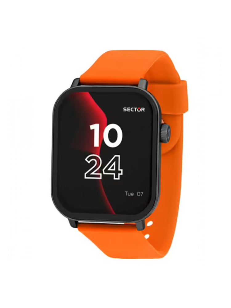 OROLOGIO UOMO SMARTWATCH S-07 IN SILICONE ARANCIONE SECTOR