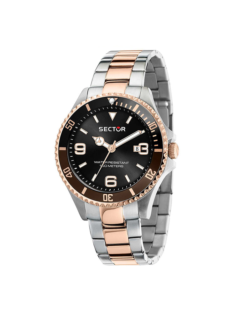 OROLOGIO UOMO SOLO TEMPO 2030 LAUNCH 2° ACCIAIO BICOLORE SECTOR